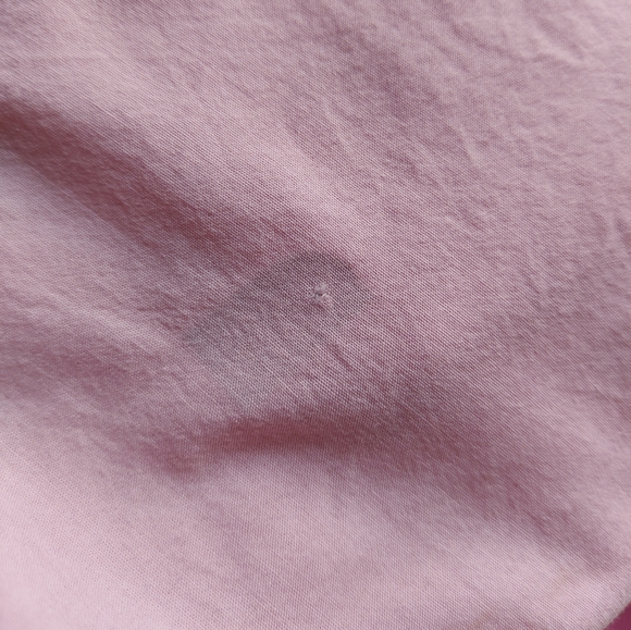 Iced candy/baby pink Zara Basic ruffle tiered short cap sleeve top size medium - Picture 5 of 7